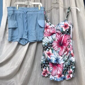 Tropical floral swimsuit